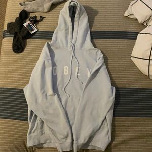 obey hoodie lightly warn